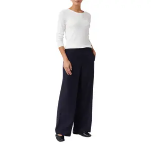 Women's Elastic Waist Marlène Style Trousers with Italian Pockets COMMA image-6