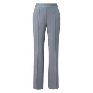 Womens Logo Waist Gabardine Suit Trousers COMMA image-0