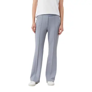 Womens Logo Waist Gabardine Suit Trousers COMMA image-2