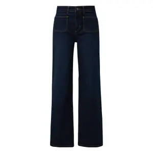 High Waist Wide Leg Jeans Light Wash Women COMMA image-0