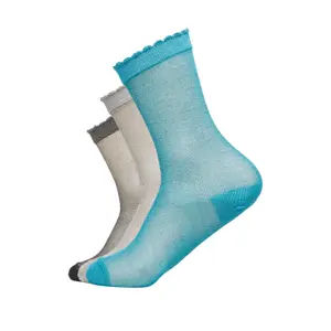 Sparkly Knit Socks with Shiny Details Women COMMA image-1