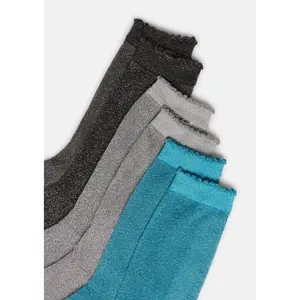 Sparkly Knit Socks with Shiny Details Women COMMA image-2