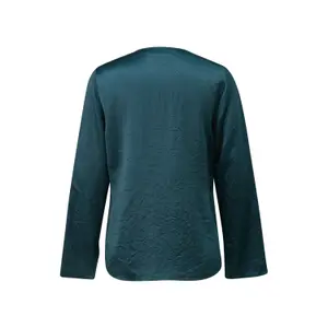 Fluid Satin V-Neck Blouse Women's COMMA image-1