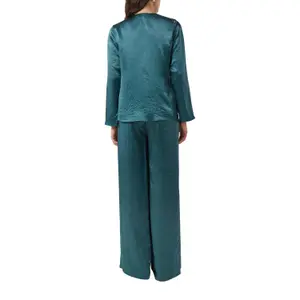 Fluid Satin V-Neck Blouse Women's COMMA image-5