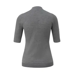 Refined Slim Knit Pull with High Neck and Three-Quarter Sleeves for Women COMMA image-1