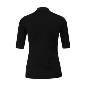 Refined Slim Knit Pull with High Neck and Three-Quarter Sleeves for Women COMMA image-1