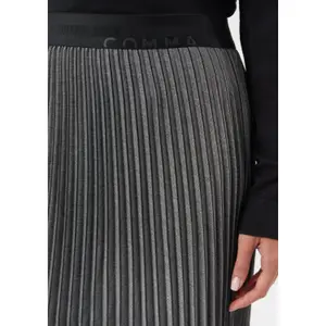 Pleated Skirt with Elasticated Waist Women COMMA image-3