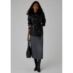 Pleated Skirt with Elasticated Waist Women COMMA image-6