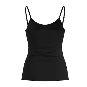 Women's Cotton Blend Thin Straps Tank Top COMMA image-1