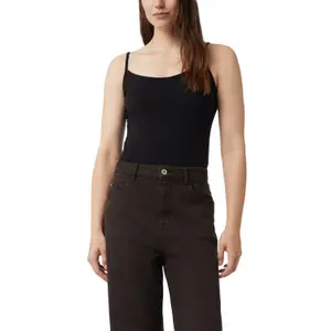 Women's Cotton Blend Thin Straps Tank Top COMMA image-2