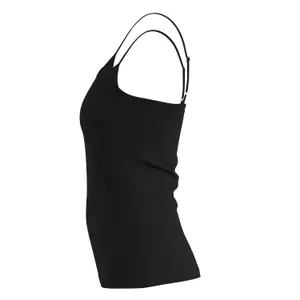 Women's Cotton Blend Thin Straps Tank Top COMMA image-6