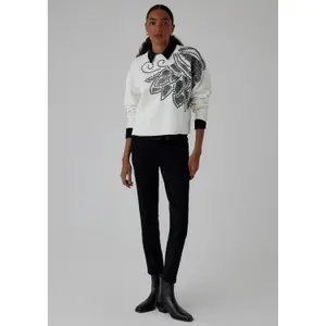 Slim Jeans Embellished with Gemstones Women COMMA image-6