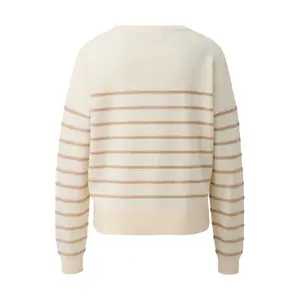 Textured Striped Pattern Women's Pull COMMA image-1