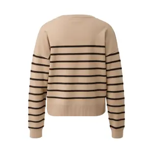Textured Striped Pattern Women's Pull COMMA image-1