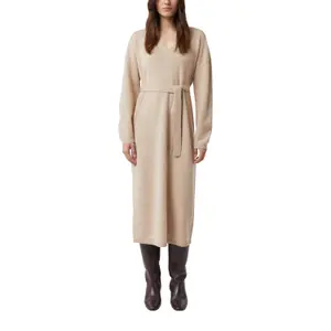 Flattering V-Neck Midi Knitted Dress for Women COMMA image-2