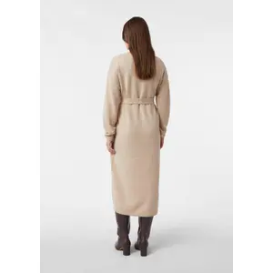 Flattering V-Neck Midi Knitted Dress for Women COMMA image-4