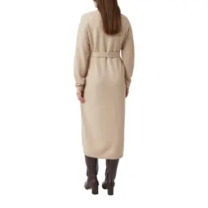 Flattering V-Neck Midi Knitted Dress for Women COMMA image-5
