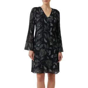 Pleated Chiffon Blouse Dress Women's COMMA image-2