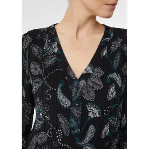 Pleated Chiffon Blouse Dress Women's COMMA image-3