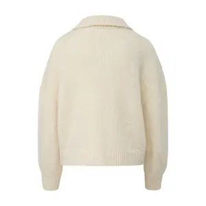 Wool and Alpaca Blend Chunky Knit Cardigan Women's COMMA image-1