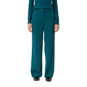 Marlène Style Crepe Trousers with Shaped Waistband Women's COMMA image-2