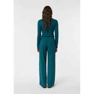 Marlène Style Crepe Trousers with Shaped Waistband Women's COMMA image-4