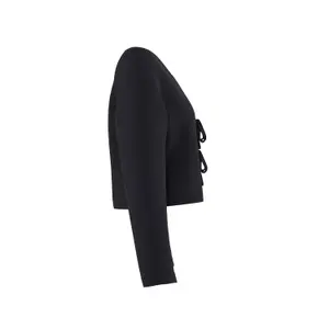 Short Cardigan with Bow Details Women COMMA image-3