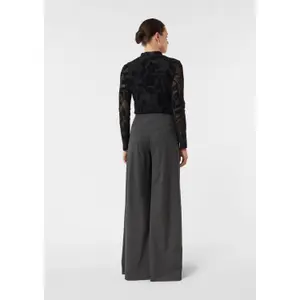 Semi-Transparent Long Sleeve T-Shirt with Paisley Pattern for Women COMMA image-4