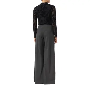 Semi-Transparent Long Sleeve T-Shirt with Paisley Pattern for Women COMMA image-5