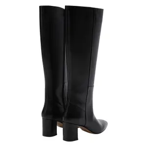 Smooth Cow Leather Boots for Women COMMA image-1