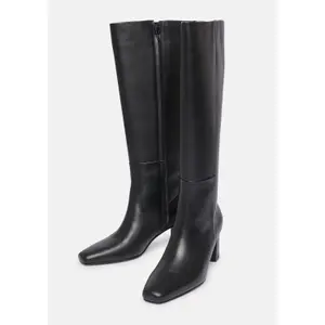 Smooth Cow Leather Boots for Women COMMA image-3