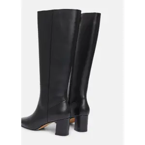 Smooth Cow Leather Boots for Women COMMA image-4