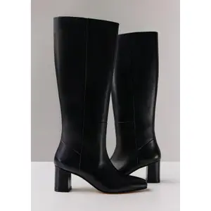 Smooth Cow Leather Boots for Women COMMA image-6