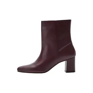 Smooth Cowhide Leather Ankle Boots Women COMMA image-5