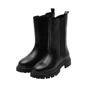 Smooth Leather Chelsea Boots for Women COMMA image-0