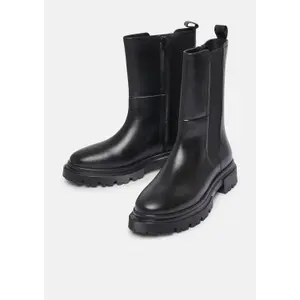 Smooth Leather Chelsea Boots for Women COMMA image-3