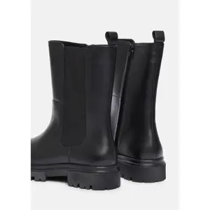 Smooth Leather Chelsea Boots for Women COMMA image-4
