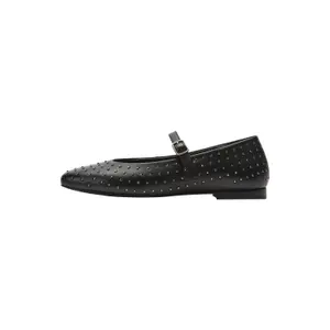 Leather Suede Studded Ballerinas Women COMMA image-0