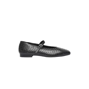 Leather Suede Studded Ballerinas Women COMMA image-2