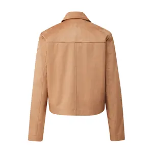Lightweight Faux Suede Indoor Jacket for Women COMMA image-1