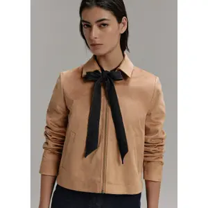 Lightweight Faux Suede Indoor Jacket for Women COMMA image-2