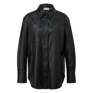 Women's Straight Cut Faux Leather Jacket COMMA image-0