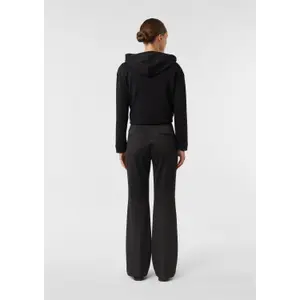 Women's Elastic Waist Flared Jersey Trousers with Italian Pockets COMMA image-4