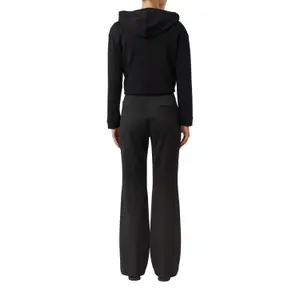 Women's Elastic Waist Flared Jersey Trousers with Italian Pockets COMMA image-5