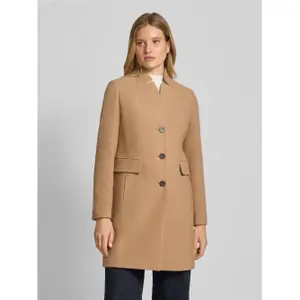 Sophisticated Mid-Length Coat in Brushed Fabric with Shawl Collar for Women COMMA image-1