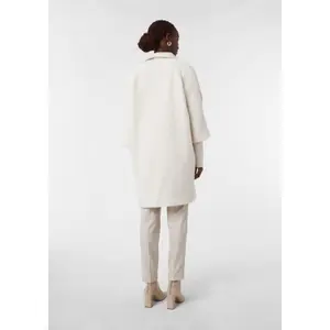 Long Wool Blend Hair Cape Style Coat Women's Egg Cut COMMA image-4