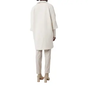 Long Wool Blend Hair Cape Style Coat Women's Egg Cut COMMA image-5