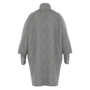 Long Wool Blend Hair Cape Style Coat Women's Egg Cut COMMA image-1