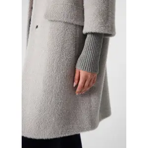 Long Wool Blend Hair Cape Style Coat Women's Egg Cut COMMA image-3