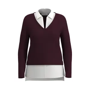 V Neck 2 in 1 Women's Top COMMA image-0